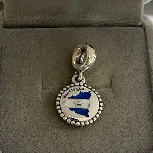 Pandora Nicaragua Flag Exclusive Charm Pendant